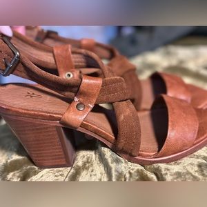 Frye Strappy Leather Heels